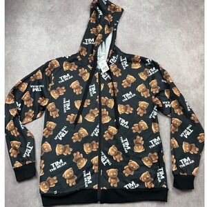 Universal Studios Japan Exclusive Tim the Bear Minions Zip Hoodie Black Size M